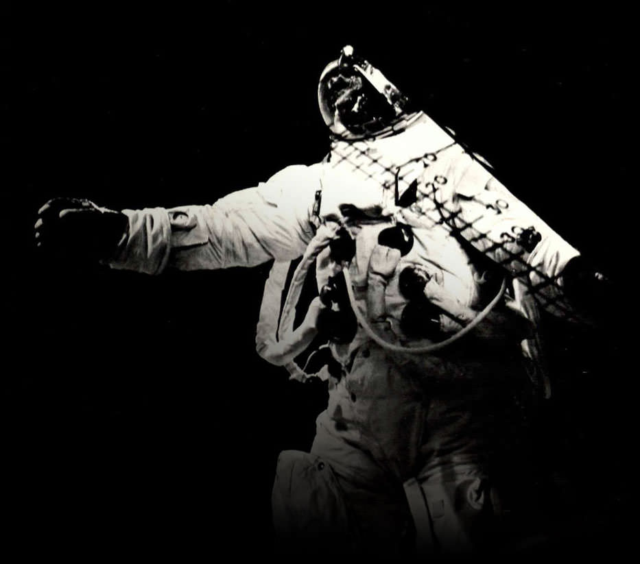 an astronaut in space