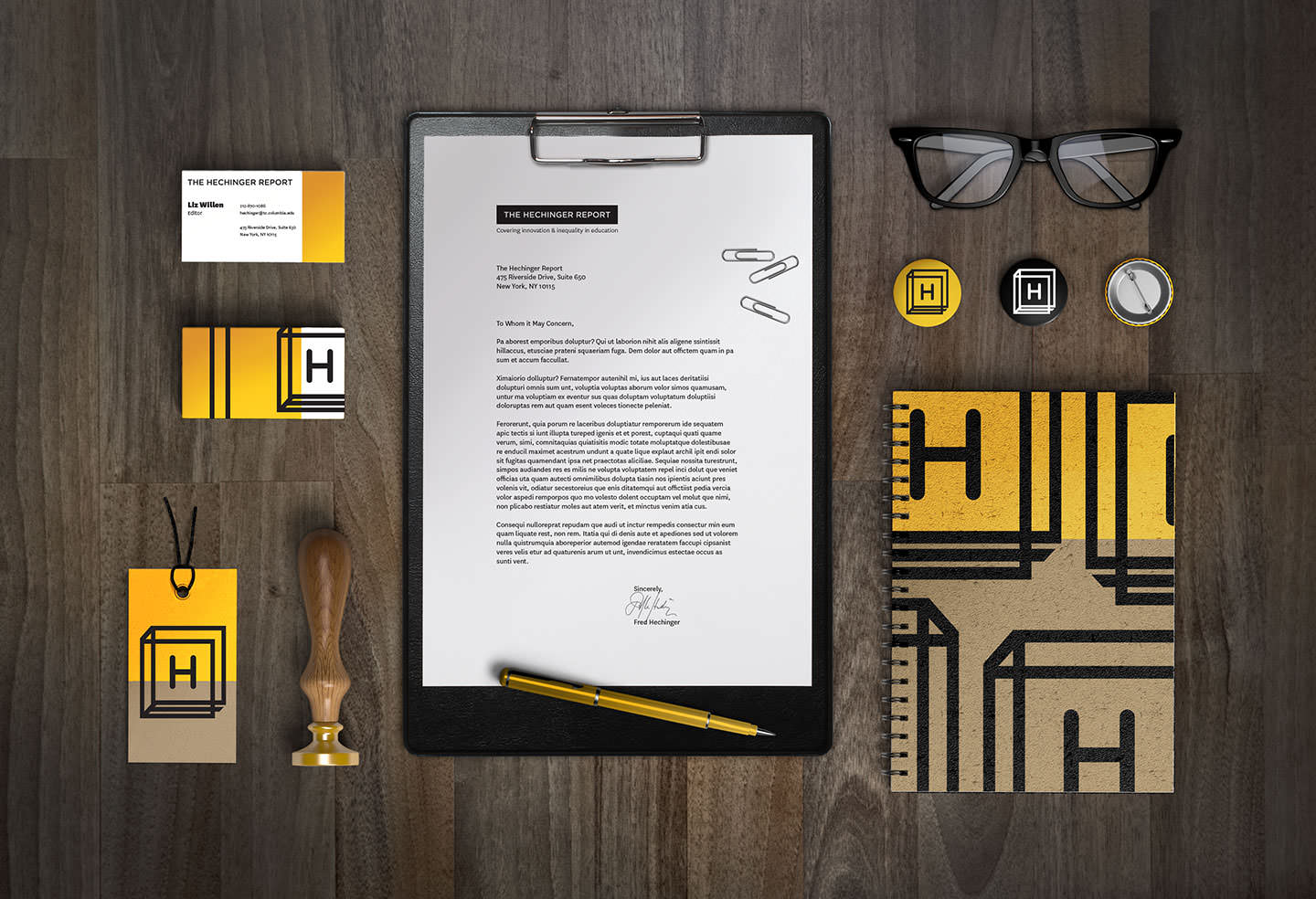 example of the hechinger rebrand on office supplies