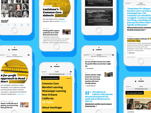 the Hechinger website on iphones